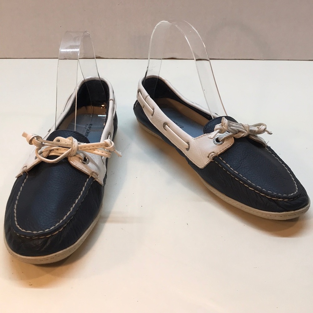 Sperry Blue & White Boat Shoes Size 7.5